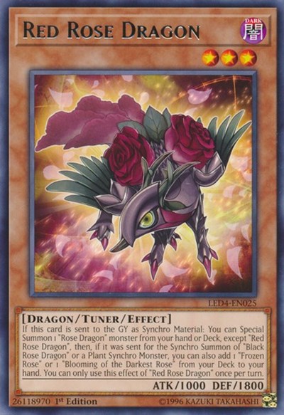Red Rose Dragon (LED4-EN025) [Legendary Duelists: Sisters of the Rose]
