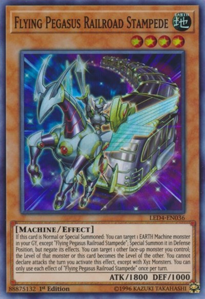 Flying Pegasus Railroad Stampede (LED4-EN036) [Legendary Duelists: Sisters of the Rose]
