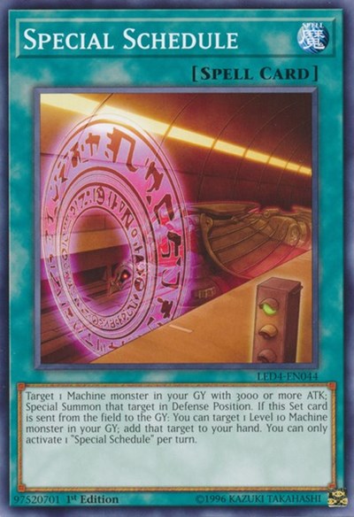 Special Schedule (LED4-EN044) [Legendary Duelists: Sisters of the Rose]
