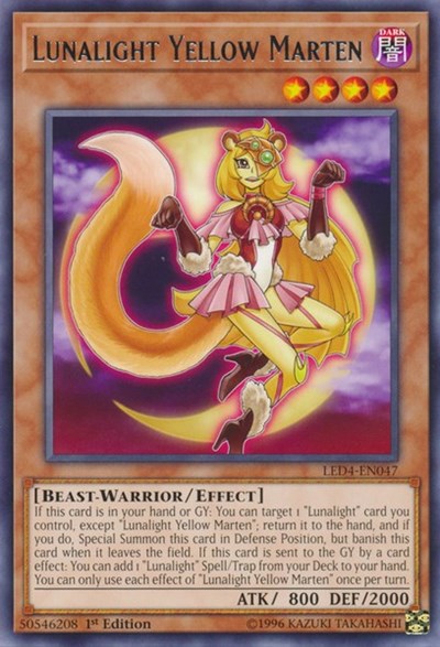 Lunalight Yellow Marten (LED4-EN047) [Legendary Duelists: Sisters of the Rose]
