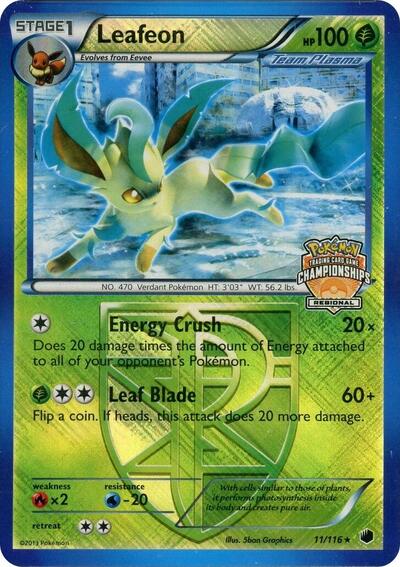Leafeon - 11/116 (Regional Championship Promo) (11) [League & Championship Cards]