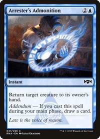 Arrester's Admonition (31) [Ravnica Allegiance]