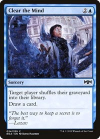 Clear the Mind (34) [Ravnica Allegiance]