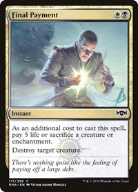 Final Payment (171) [Ravnica Allegiance]