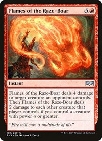 Flames of the Raze-Boar (101) [Ravnica Allegiance]