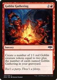Goblin Gathering (104) [Ravnica Allegiance]