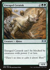 Enraged Ceratok (125) [Ravnica Allegiance]