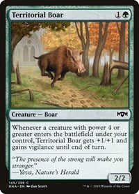 Territorial Boar (145) [Ravnica Allegiance]