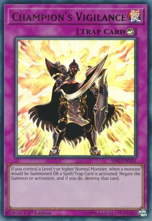 Champion's Vigilance (SS02-ENV01) [Speed Duel Decks: Duelists of Tomorrow]