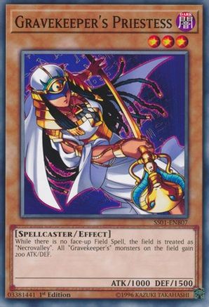 Gravekeeper's Priestess (SS01-ENB07) - Speed Duel Decks: Destiny Masters 1st Edition