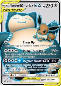 Eevee & Snorlax GX (Full Art) (171/181) [SM - Team Up]