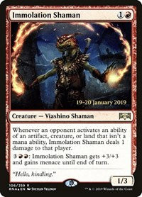 Immolation Shaman (106) [Prerelease Cards]