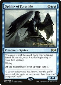 Sphinx of Foresight (55) [Prerelease Cards]