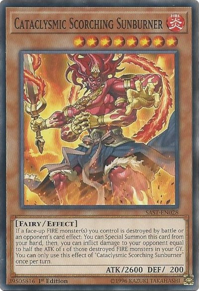 Cataclysmic Scorching Sunburner (SAST-EN028) [Savage Strike]
