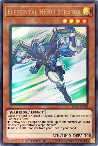 Elemental HERO Stratos (JMPS-EN008) [Shonen Jump Magazine Promos]