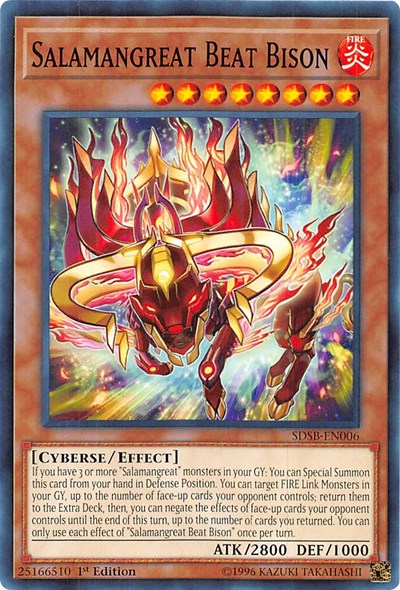 Salamangreat Beat Bison (SDSB-EN006) [Structure Deck: Soulburner]