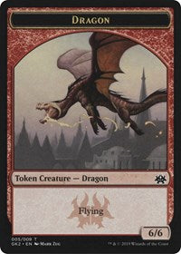 Dragon // Goblin Double-Sided Token (5 // 6) [Ravnica Allegiance: Guild Kits]
