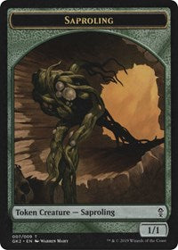 Saproling // Wurm Double-Sided Token (7 // 8) [Ravnica Allegiance: Guild Kits]