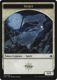 Spirit (002) // Spirit (010) Double-Sided Token (2 // 10) [Ravnica Allegiance: Guild Kits]