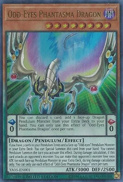 Odd-Eyes Phantasma Dragon (YA05-EN001) [Yu-Gi-Oh! ARC-V Promo Cards]