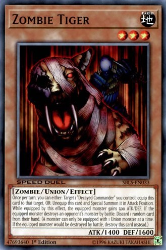 Zombie Tiger (SBLS-EN033) [Speed Duel: Arena of Lost Souls]