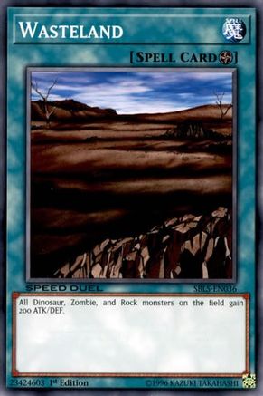 Wasteland (SBLS-EN036) - Speed Duel: Arena of Lost Souls 1st Edition
