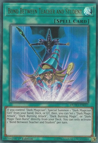 Bond Between Teacher and Student (DUPO-EN017) [Duel Power]