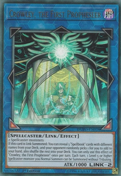Crowley, the First Propheseer (DUPO-EN028) [Duel Power]
