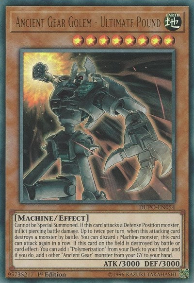Ancient Gear Golem - Ultimate Pound (DUPO-EN054) [Duel Power]