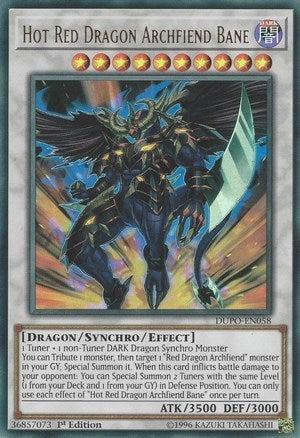 Hot Red Dragon Archfiend Bane (DUPO-EN058) [Duel Power]