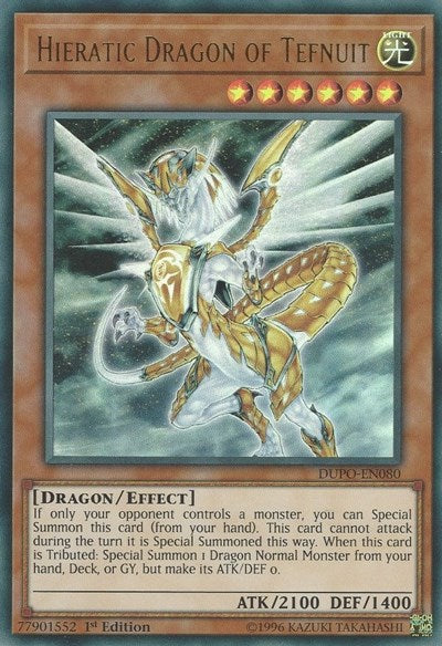 Hieratic Dragon of Tefnuit (DUPO-EN080) [Duel Power]