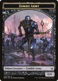 Zombie Army Token (010) (10) [War of the Spark]