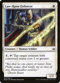 Law-Rune Enforcer (20) [War of the Spark]