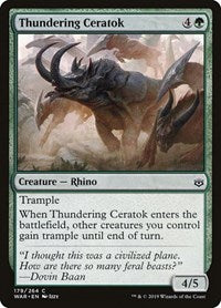 Thundering Ceratok (179) [War of the Spark]
