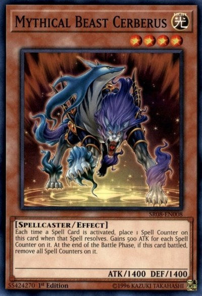 Mythical Beast Cerberus (SR08-EN008) [Structure Deck: Order of the Spellcasters]