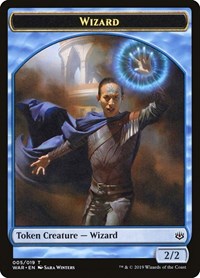 Wizard Token (5) [War of the Spark]
