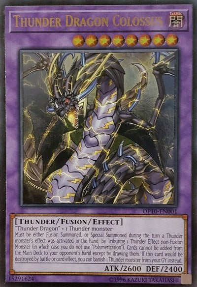 Thunder Dragon Colossus (UTR) (OP10-EN001) [OTS Tournament Pack 10]