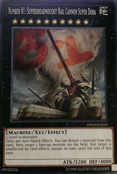 Number 81: Superdreadnought Rail Cannon Super Dora (OP10-EN019) [OTS Tournament Pack 10]