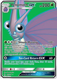 Venomoth GX (Full Art) (193/214) [SM - Unbroken Bonds]