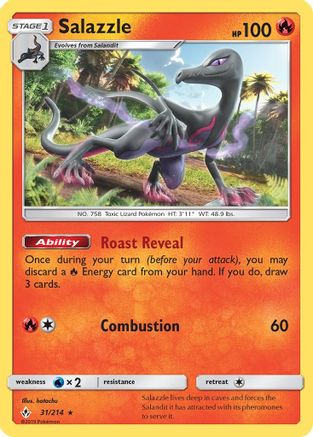 Salazzle 031/214  SM  Unbroken Bonds - Rare