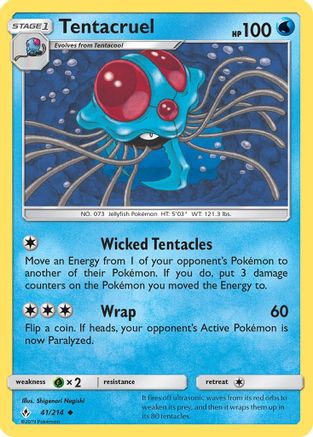 Tentacruel 041/214  SM  Unbroken Bonds - Uncommon