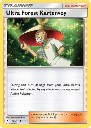 Ultra Forest Kartenvoy 188/214  - Reverse Holofoil SM  Unbroken Bonds - Uncommon