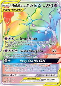 Muk & Alolan Muk GX (Secret) (220/214) [SM - Unbroken Bonds]