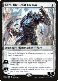 Karn, the Great Creator (1) [Prerelease Cards]