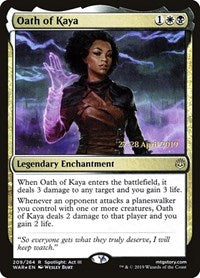 Oath of Kaya (209) [Prerelease Cards]