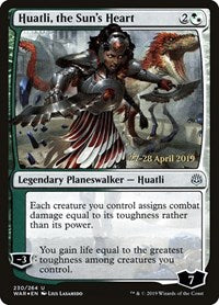 Huatli, the Sun's Heart (230) [Prerelease Cards]