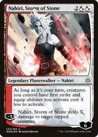 Nahiri, Storm of Stone (233) [Prerelease Cards]