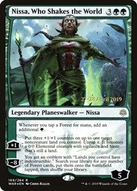 Nissa, Who Shakes the World (169) [Prerelease Cards]