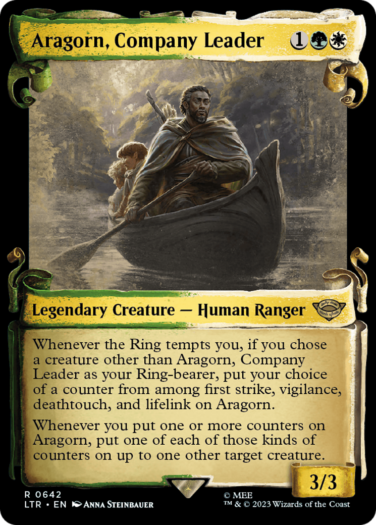 Aragorn, Company Leader (Showcase Scrolls) (LTR-642) - The Lord of the Rings: Tales of Middle-earth: (Showcase)