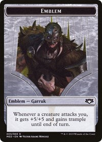 Emblem - Garruk, Apex Predator (3) [Mythic Edition: War of the Spark]